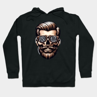 Skull With Beard And Glasses 'Visualize' Hoodie